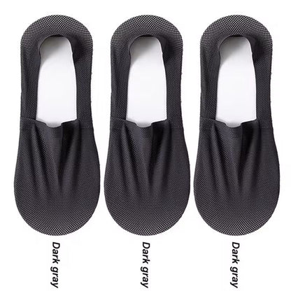 Mens Invisible Summer Socks 3Pair Pack  Breathable No Show Mesh Boat Socks 8