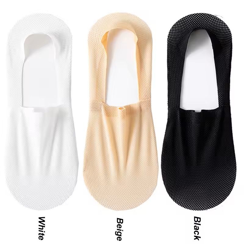 Mens Invisible Summer Socks 3Pair Pack  Breathable No Show Mesh Boat Socks 9