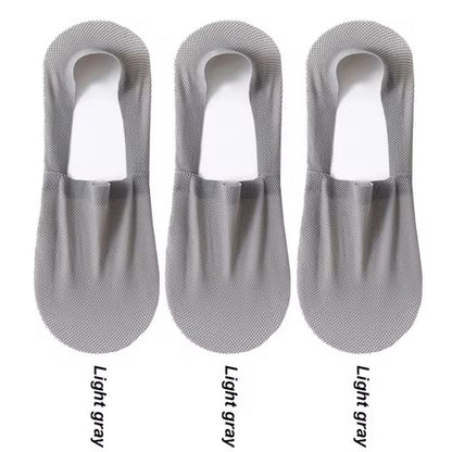 Mens Invisible Summer Socks 3Pair Pack  Breathable No Show Mesh Boat Socks 10