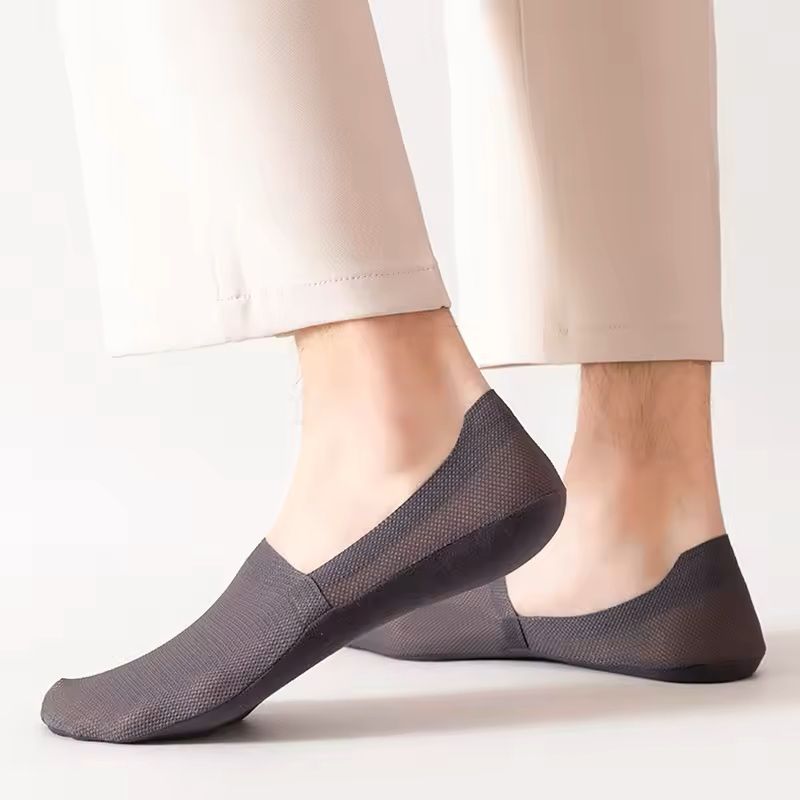 Mens Invisible Summer Socks 3Pair Pack  Breathable No Show Mesh Boat Socks 3
