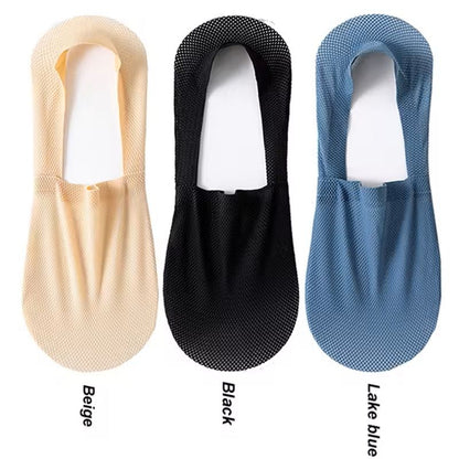 Mens Invisible Summer Socks 3Pair Pack  Breathable No Show Mesh Boat Socks 18