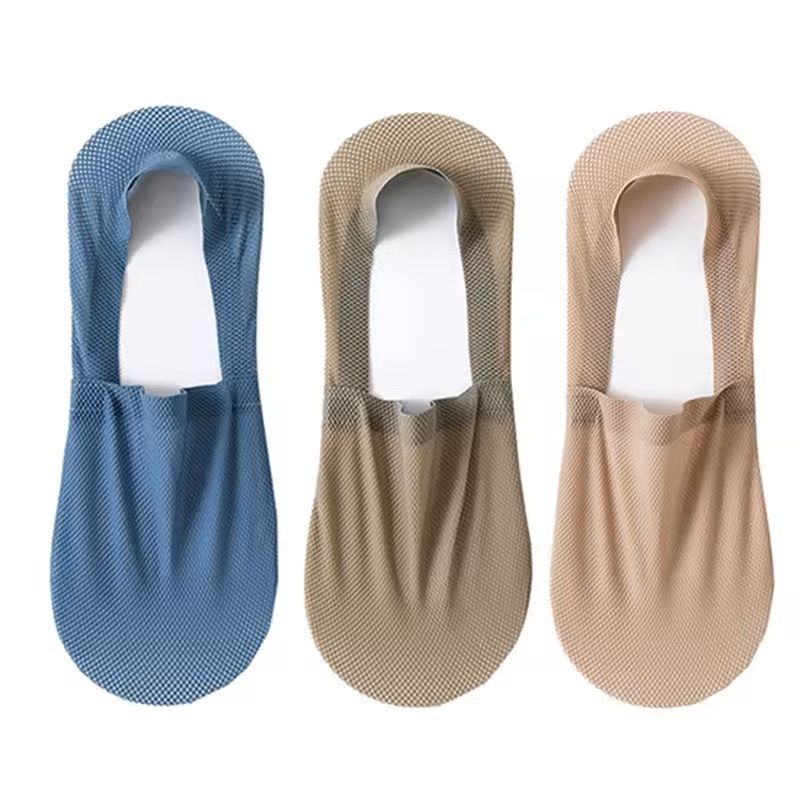 Mens Invisible Summer Socks 3Pair Pack  Breathable No Show Mesh Boat Socks 19