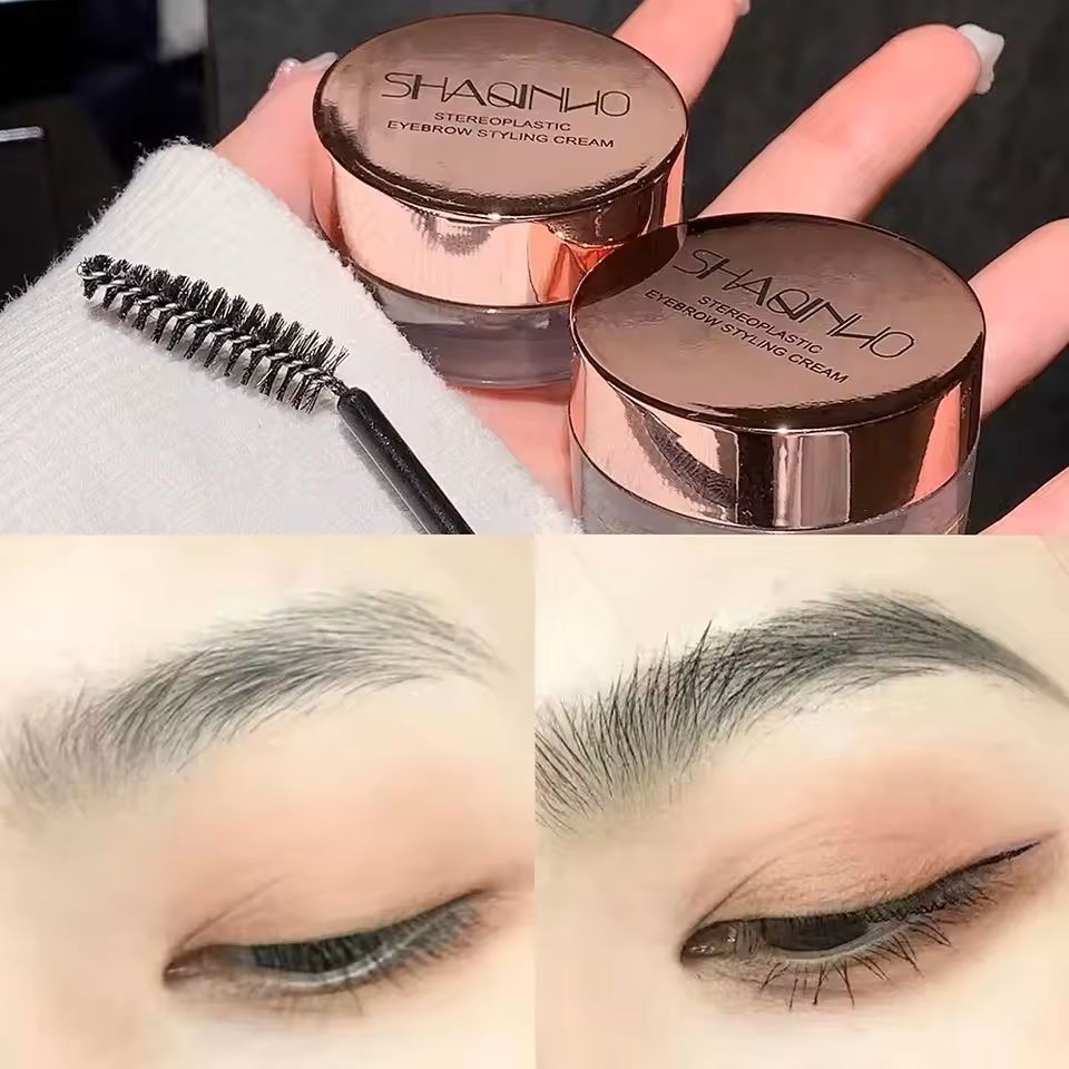 Eyebrow Styling Gel Soap  Natural 3D Brow Shaper With Clear Hold And Grooming Brush 1