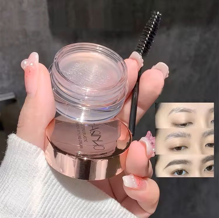 Eyebrow Styling Gel Soap  Natural 3D Brow Shaper With Clear Hold And Grooming Brush 8