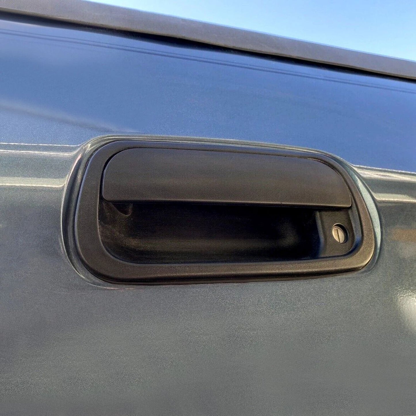 For Toyota Tundra Pickup 20002006 Black Tailgate Handle With Liftgate Latch  Keyhole  Direct OEM Re 10