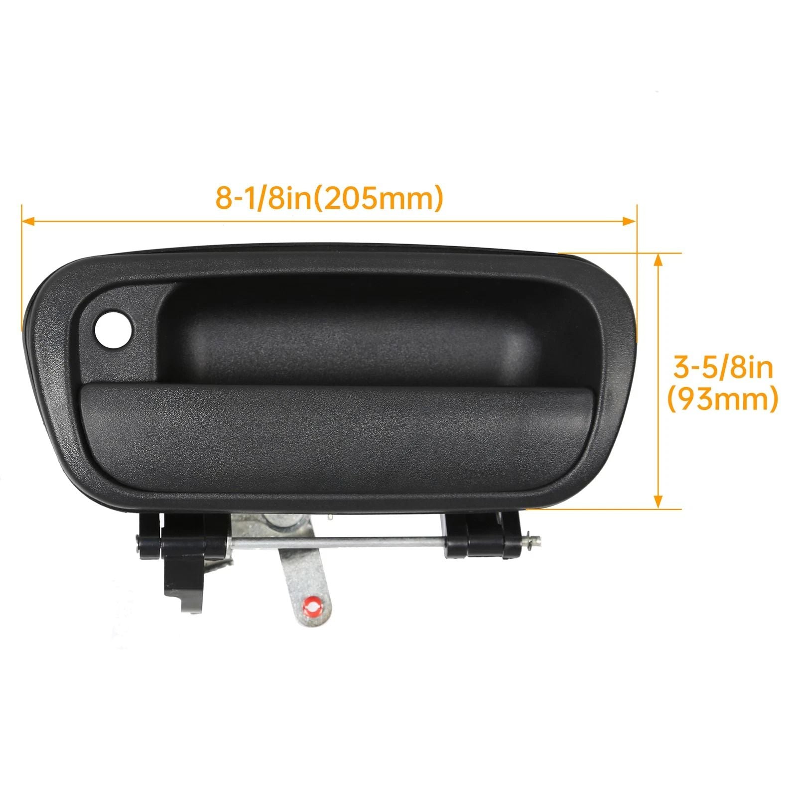 For Toyota Tundra Pickup 20002006 Black Tailgate Handle With Liftgate Latch  Keyhole  Direct OEM Re 11