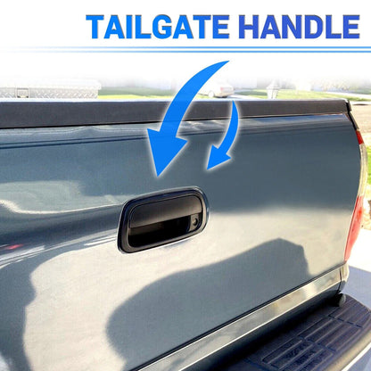 For Toyota Tundra Pickup 20002006 Black Tailgate Handle With Liftgate Latch  Keyhole  Direct OEM Re 12