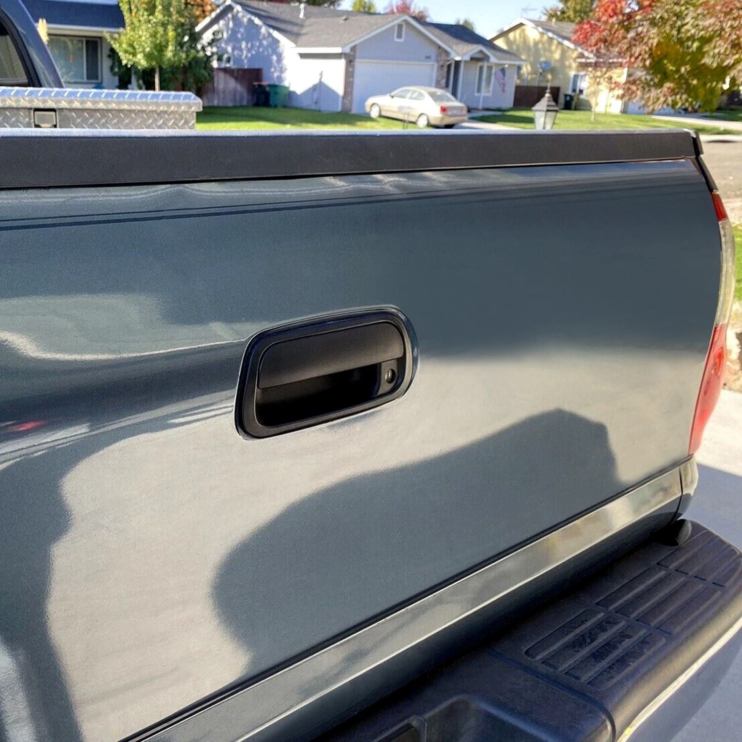 For Toyota Tundra Pickup 20002006 Black Tailgate Handle With Liftgate Latch  Keyhole  Direct OEM Re 5