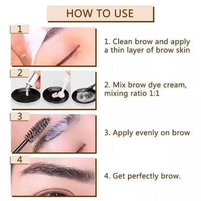 15 Minute Eyelash And Eyebrow Tint Kit  Fast Henna Gel Dye For Brows And Lashes 3