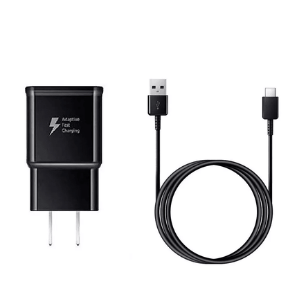USB C Type C Sync/Charge Cable with Fast Wall Charger, High Speed Power & Data