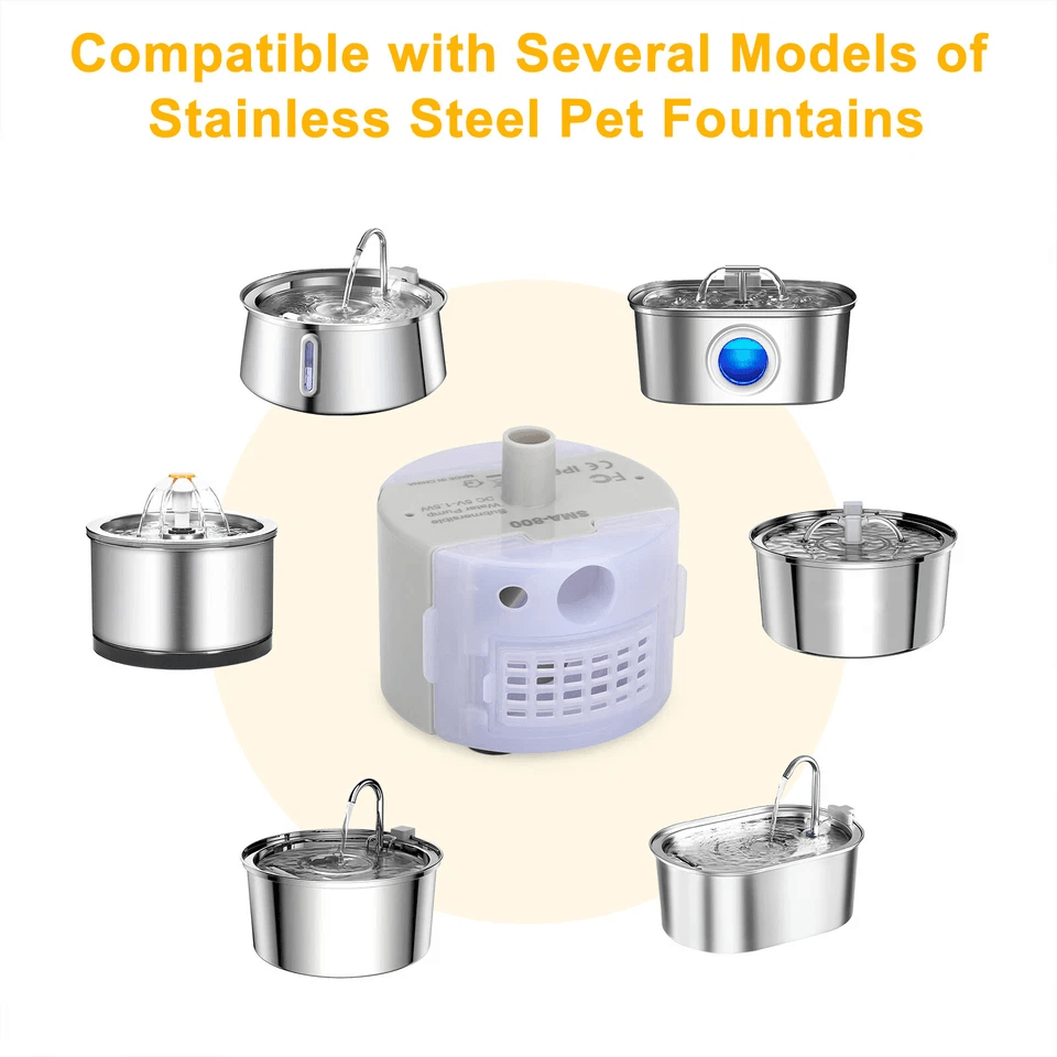 Cat Water Dispenser Pump With USB Rechargeable Motor LED Light Pet Drinking Fountain For Cats And S 4