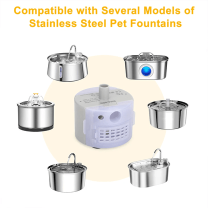 Cat Water Dispenser Pump With USB Rechargeable Motor LED Light Pet Drinking Fountain For Cats And S 4