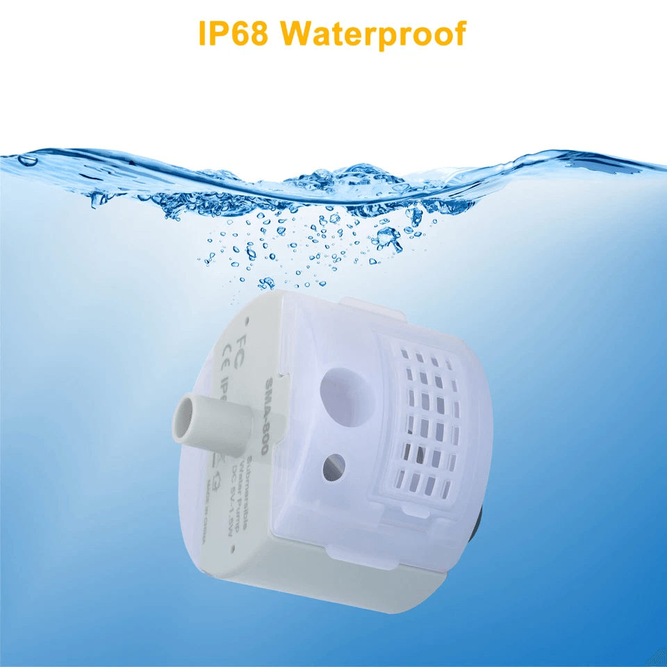Cat Water Dispenser Pump With USB Rechargeable Motor LED Light Pet Drinking Fountain For Cats And S 2