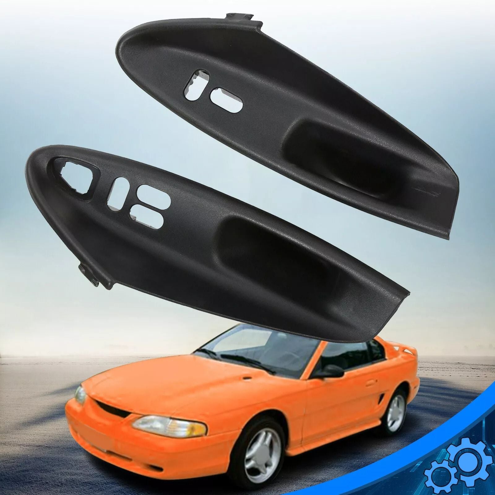 9404 Ford Mustang Interior Door Panel Pull Handle  Pair Hardtop Cover Replacement 5