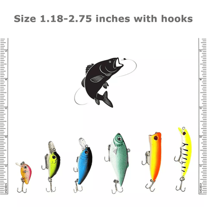 Fishing Lures Set Kinds Of Fish Crankbaits Minnow Baits Hooks  Tackle For Freshwater  Saltwater Ang 22