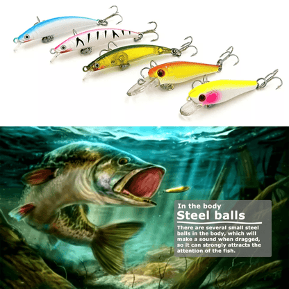 Fishing Lures Set Kinds Of Fish Crankbaits Minnow Baits Hooks  Tackle For Freshwater  Saltwater Ang 5