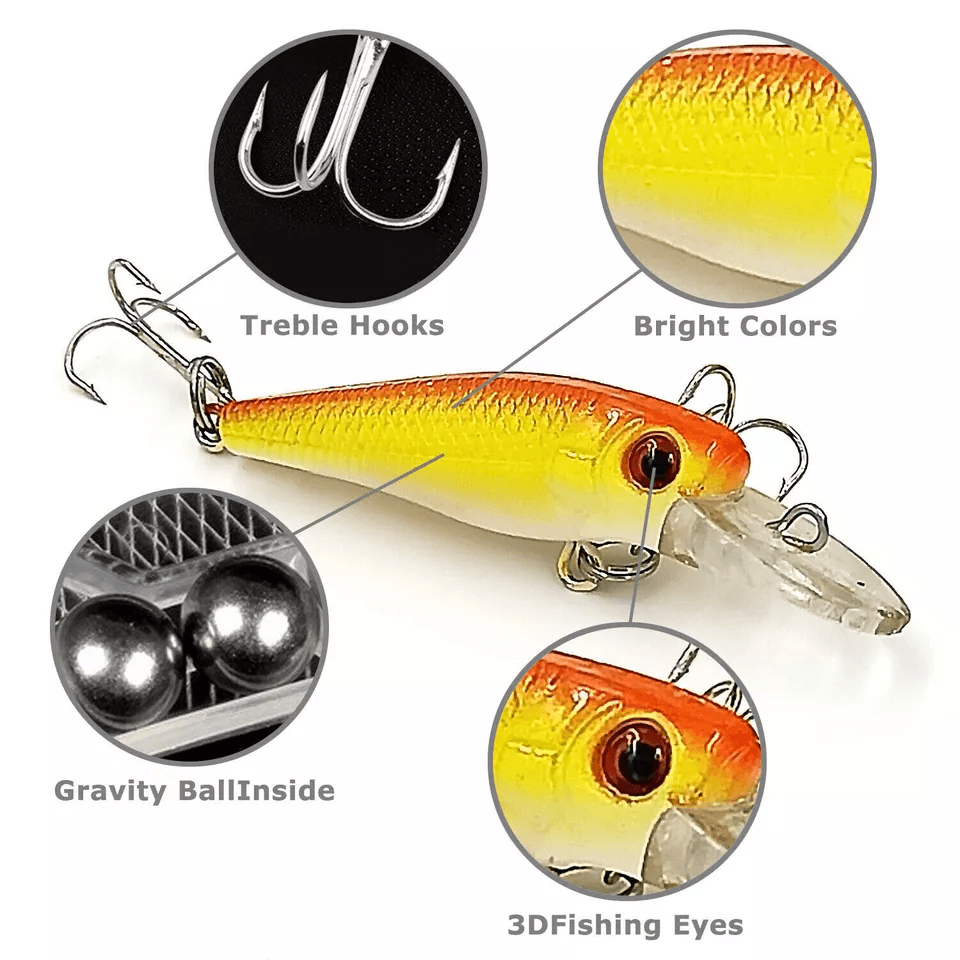 Fishing Lures Set Kinds Of Fish Crankbaits Minnow Baits Hooks  Tackle For Freshwater  Saltwater Ang 2