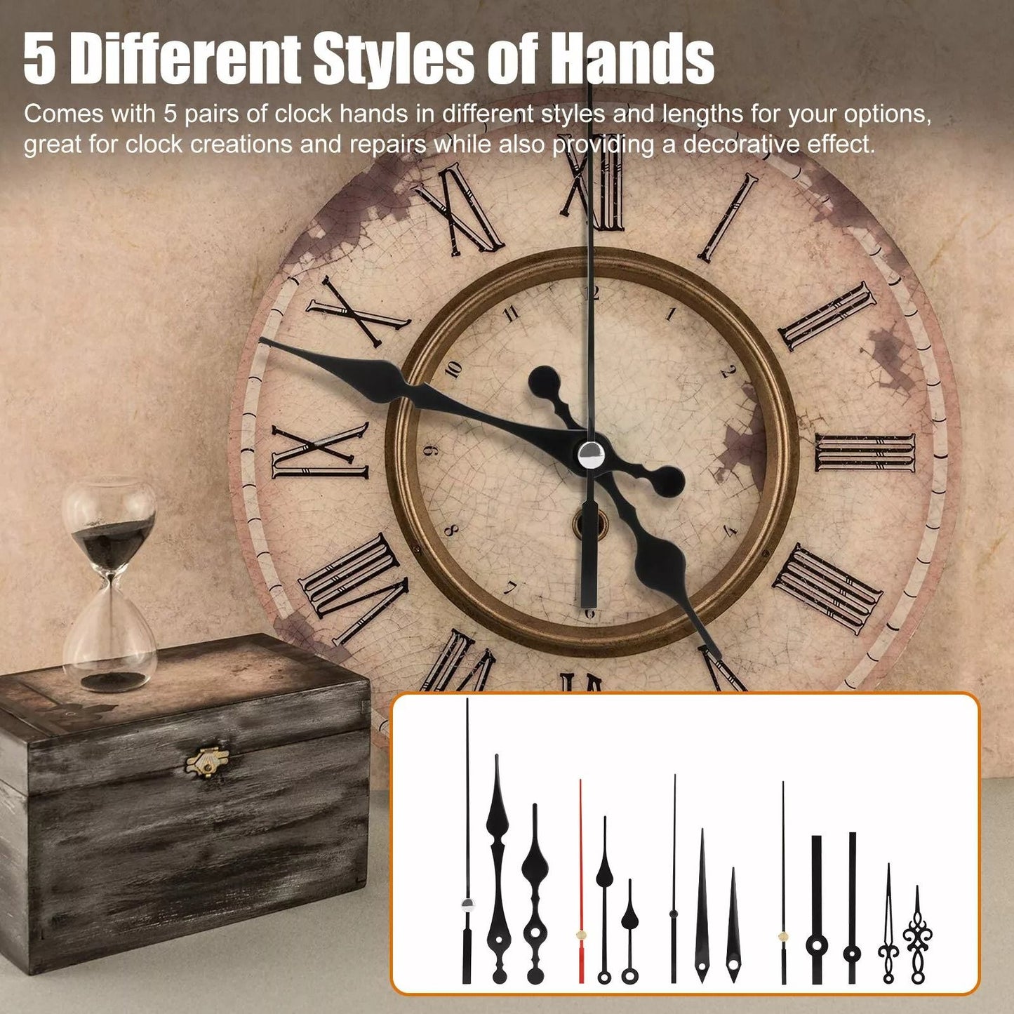 Quartz Clock Movement Replacement DIY Repair Kit With Mechanism Hands  Tool Parts For Wall Clocks 1