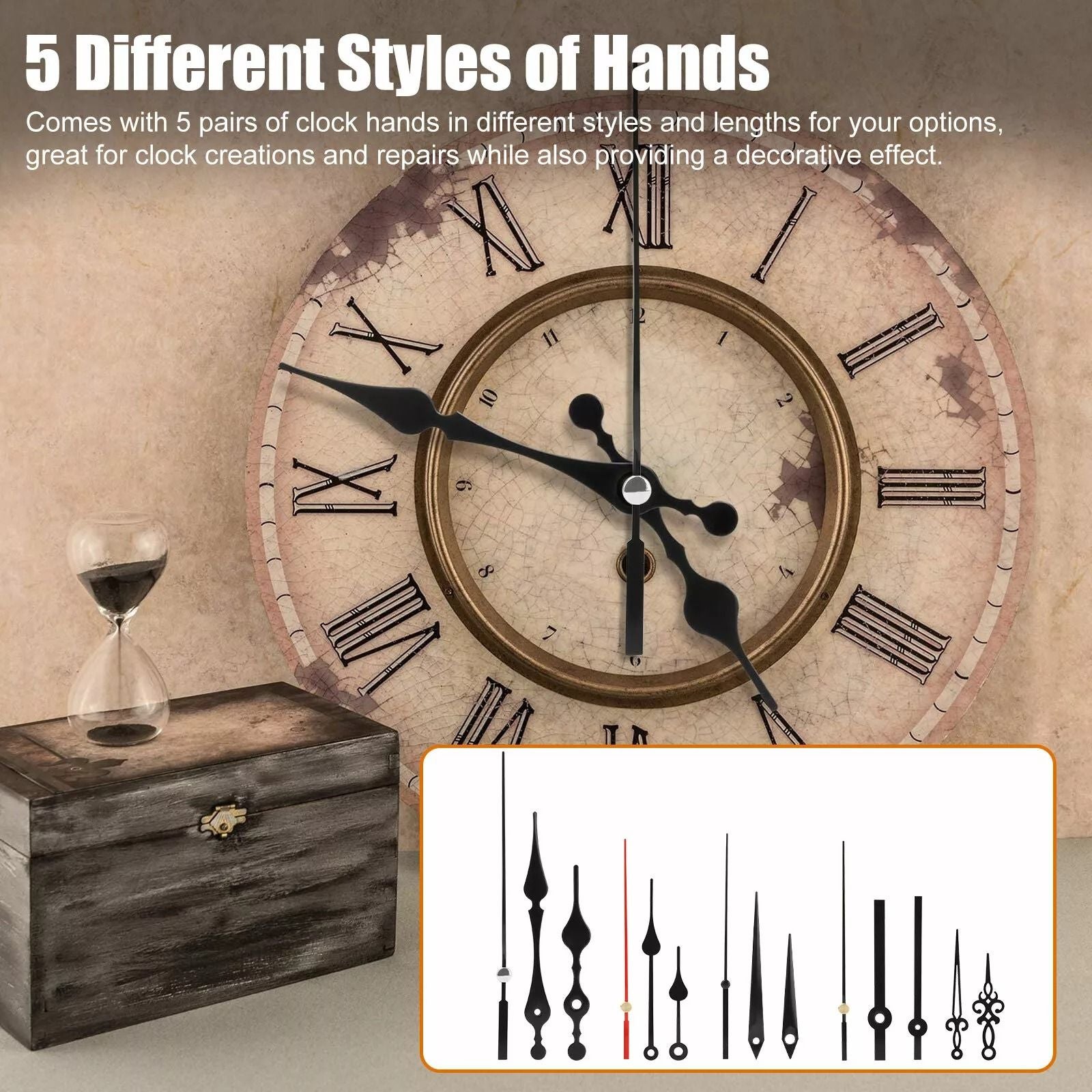 Quartz Clock Movement Replacement DIY Repair Kit With Mechanism Hands  Tool Parts For Wall Clocks 1