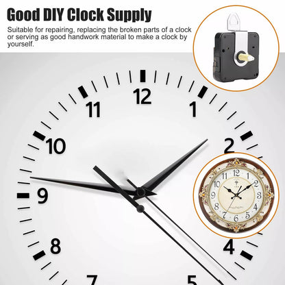 Quartz Clock Movement Replacement DIY Repair Kit With Mechanism Hands  Tool Parts For Wall Clocks 4