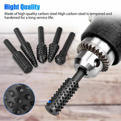 Dremel Rotary Tool Bits Set 5PCS 14 Carbide Burr Bits For Wood Carving Metalworking  DIY Grinding 5