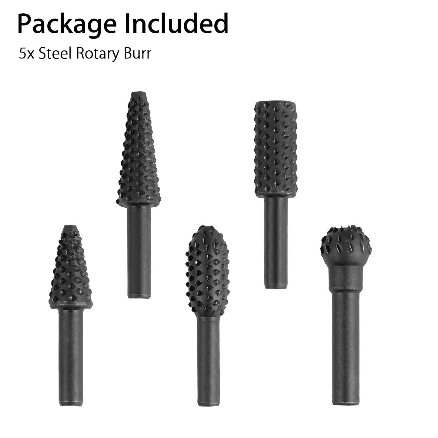 Dremel Rotary Tool Bits Set 5PCS 14 Carbide Burr Bits For Wood Carving Metalworking  DIY Grinding 6