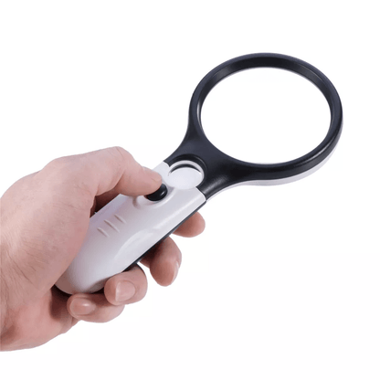 LED Light Handheld Magnifier High Power Reading Magnifying Glass Lens With Jewelry Loupe For Coins  3
