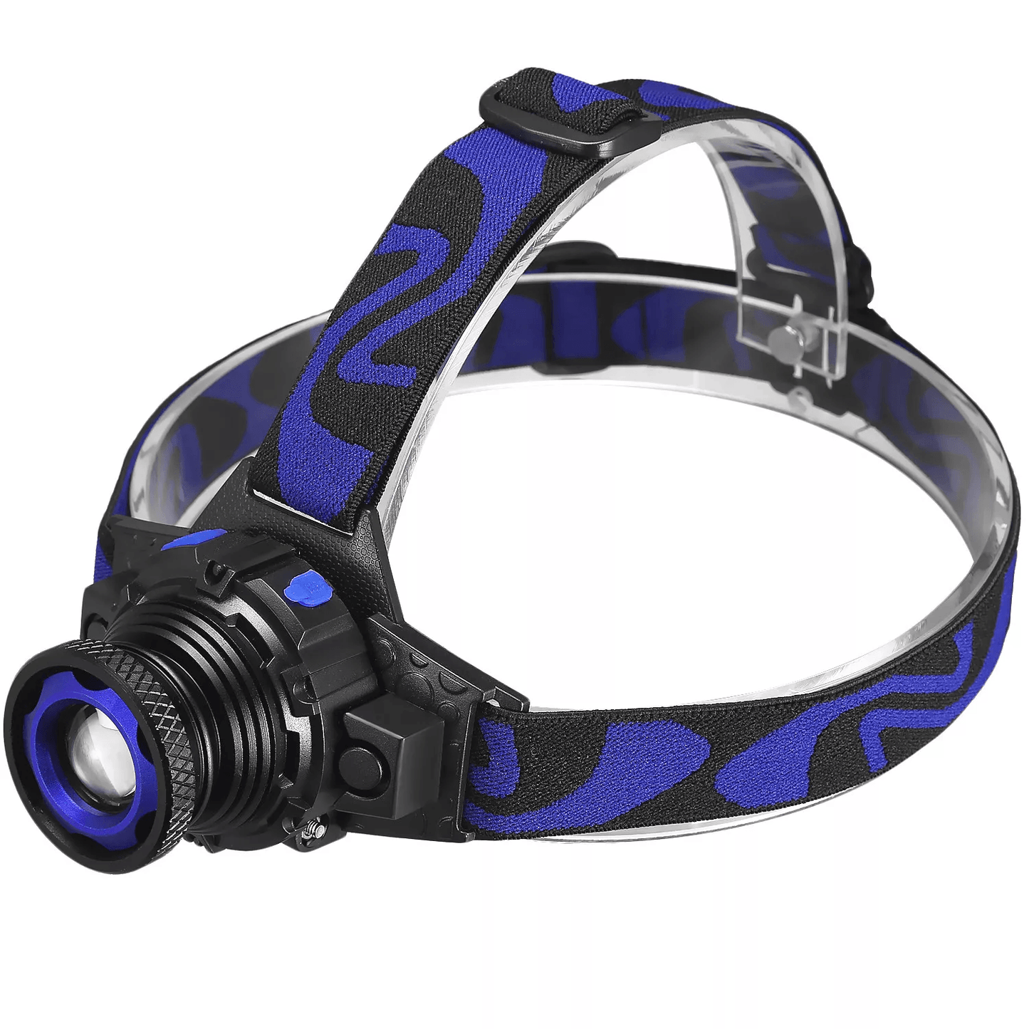 Tactical Headlight Rechargeable LED Headlamp with Battery & Charger, High Lumens Waterproof Adjustable Outdoor Camping
