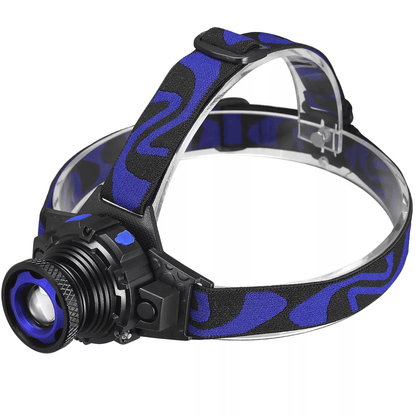 Tactical Headlight Rechargeable LED Headlamp with Battery & Charger, High Lumens Waterproof Adjustable Outdoor Camping
