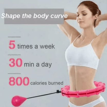Custom Knots Weighted Hoola Fitness Hoop Adult Smart Hula Hoop For Thin Waist  Weight Loss 2