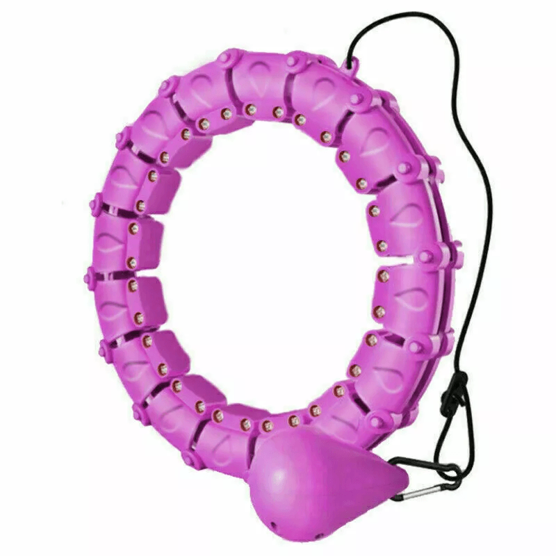 Custom Knots Weighted Hoola Fitness Hoop Adult Smart Hula Hoop For Thin Waist  Weight Loss 3