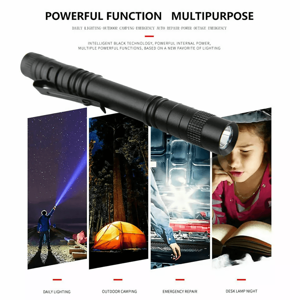 Tactical Flashlight Small LED Torch Light Mini Super Bright Penlight PocketSized Emergency Flashlig 6