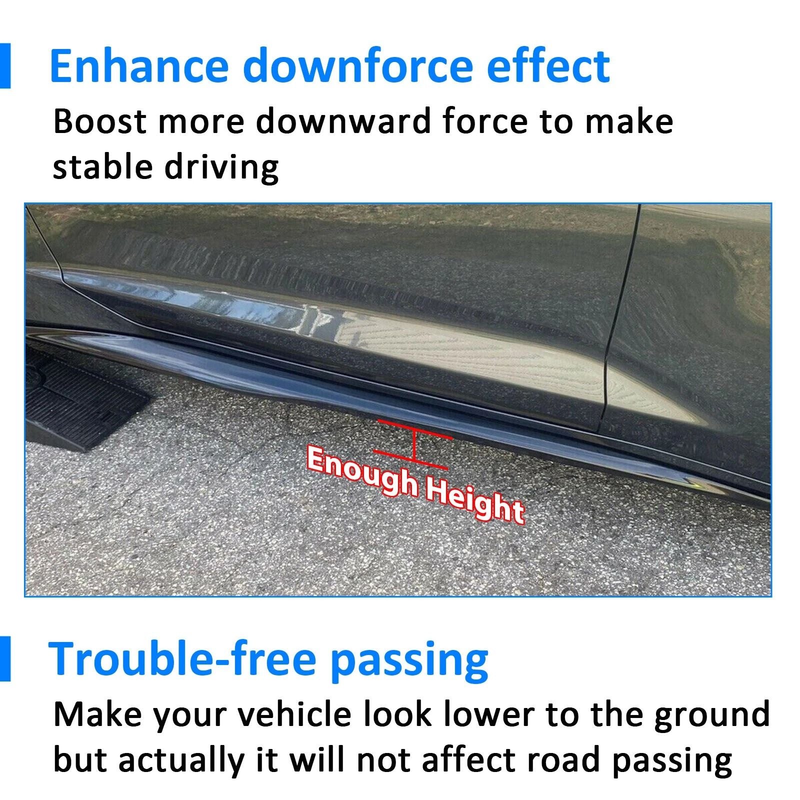 Style Side Skirts For 20162023 Chevy Camaro RS SS  6th Gen Aerodynamic Rocker Panels  Side Skirt Ex 10