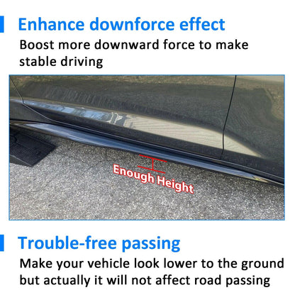 Style Side Skirts For 20162023 Chevy Camaro RS SS  6th Gen Aerodynamic Rocker Panels  Side Skirt Ex 10