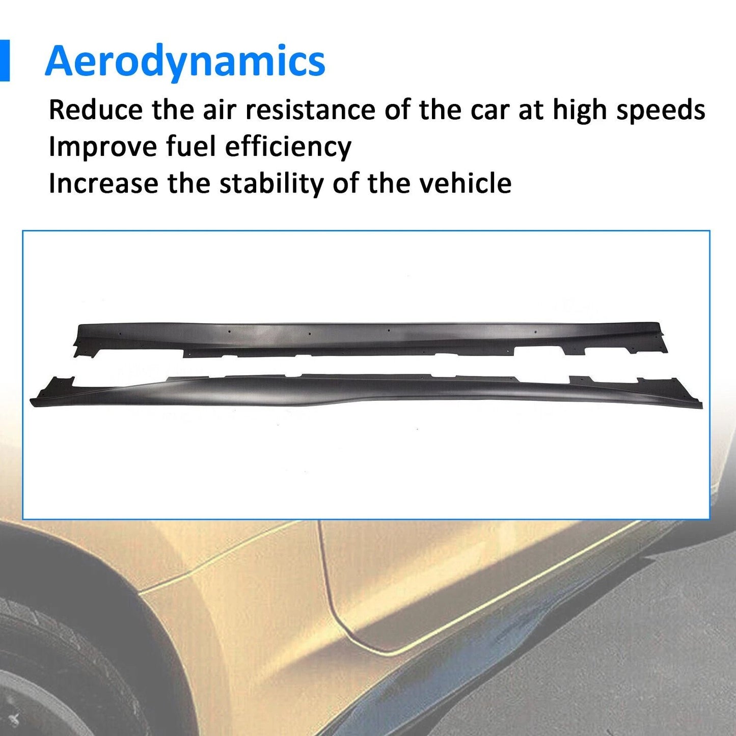 Style Side Skirts For 20162023 Chevy Camaro RS SS  6th Gen Aerodynamic Rocker Panels  Side Skirt Ex 7