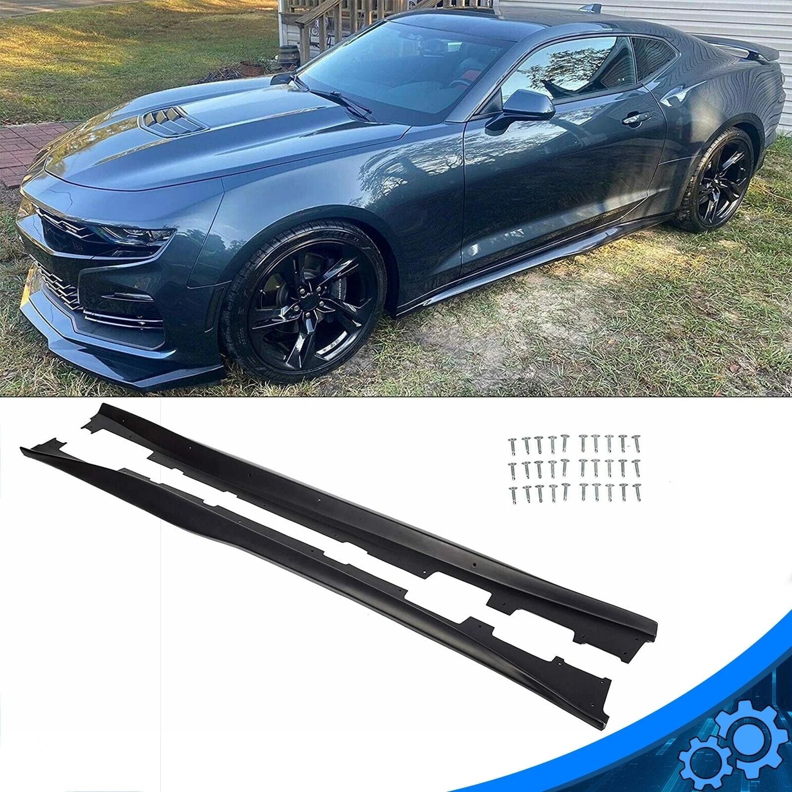 Style Side Skirts For 20162023 Chevy Camaro RS SS  6th Gen Aerodynamic Rocker Panels  Side Skirt Ex 12