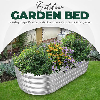 Galvanized Raised Garden Bed Planter Box For Vegetables  Outdoor Durable Steel Planter By Utopia Ho 4