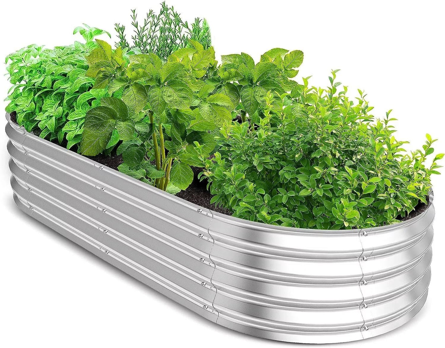 Galvanized Raised Garden Bed Planter Box For Vegetables  Outdoor Durable Steel Planter By Utopia Ho 8