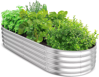 Galvanized Raised Garden Bed Planter Box For Vegetables  Outdoor Durable Steel Planter By Utopia Ho 8