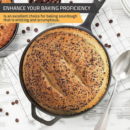 Utopia Kitchen PreSeasoned 125 Inch Cast Iron Skillet  Multipurpose Use For Stovetop Oven  Grill 2