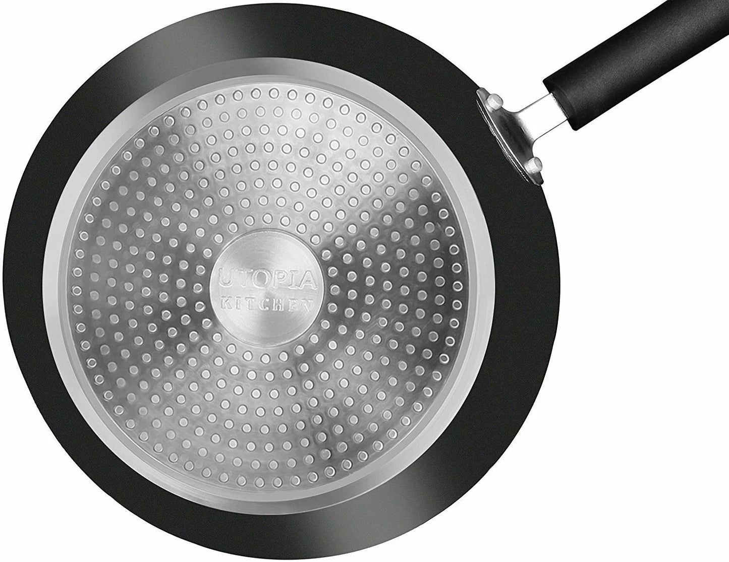 Utopia Kitchen 3 Piece Nonstick Frying Pan Set 8, 9.5, 11 Inch Induction Bottom Copper Ceramic Cookware