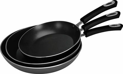Utopia Kitchen 3 Piece Nonstick Frying Pan Set  8 95 11 Inch Induction Bottom Copper Ceramic Cookwa 3