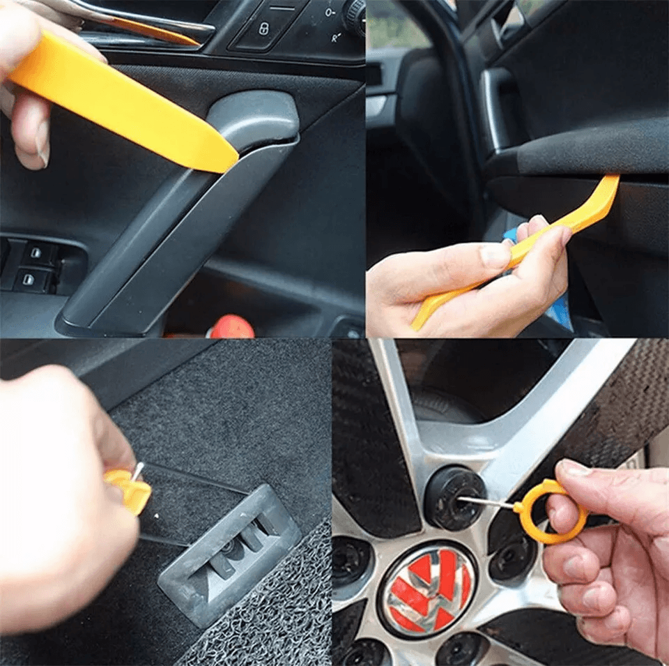 Universal Pry Removal Open Tools Kit For Car Dash Door Trim Panel Clips Radio 2