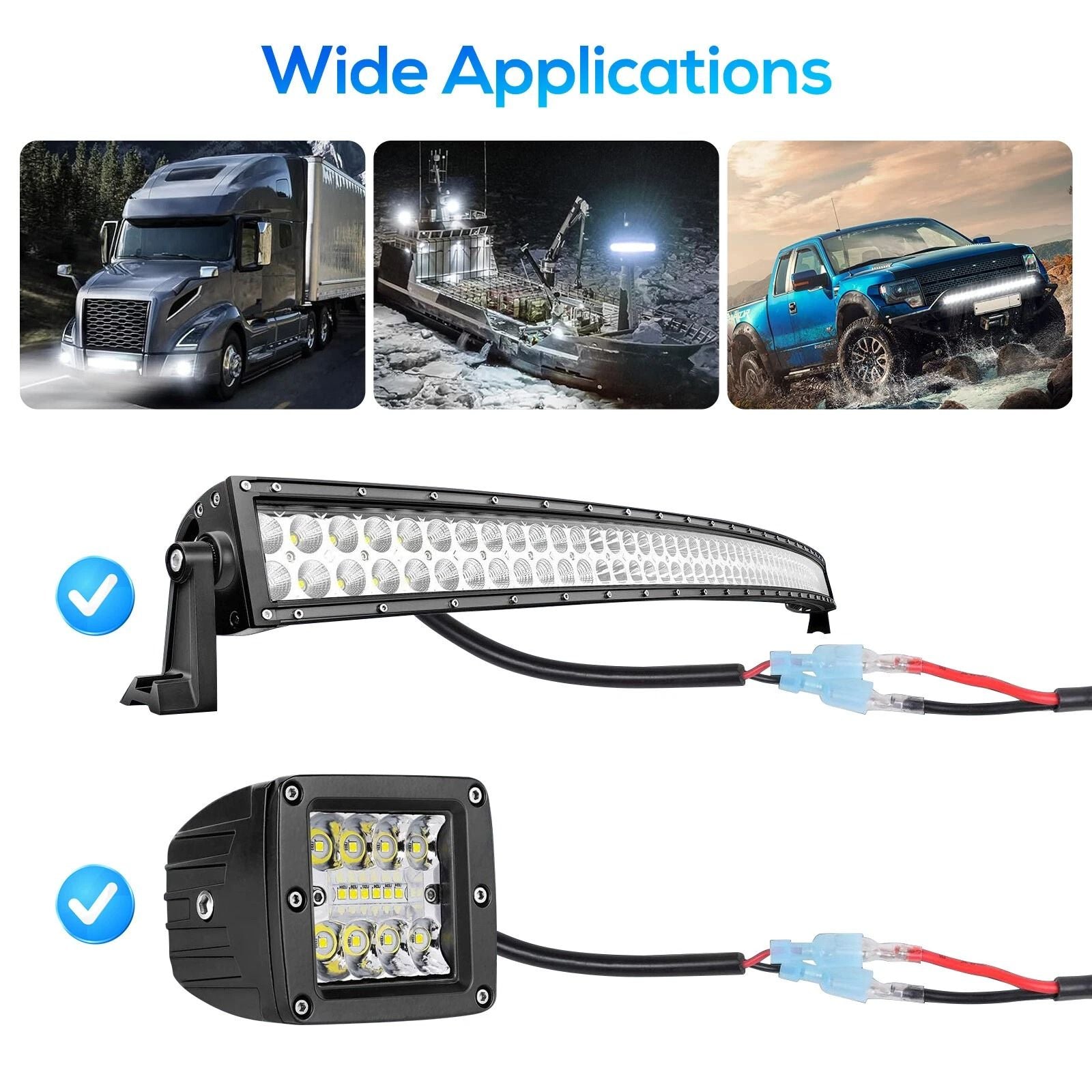 HeavyDuty 40A 12V Wiring Harness Kit Includes OnOff Switch Relay  Fuse For LED Light Bars  Fog Ligh 1