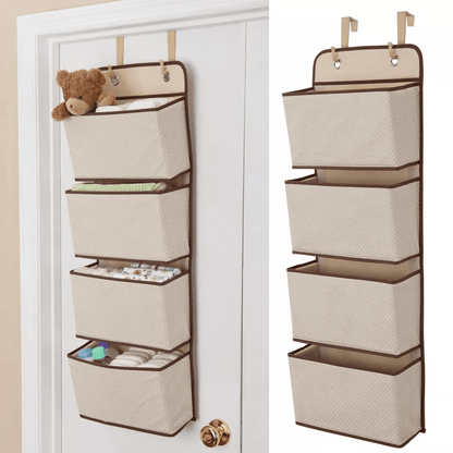 Mesh Over Door Storage Organizer Hanging Closet Shelf Bag With Pockets For Toys Kids Room Nursery   1