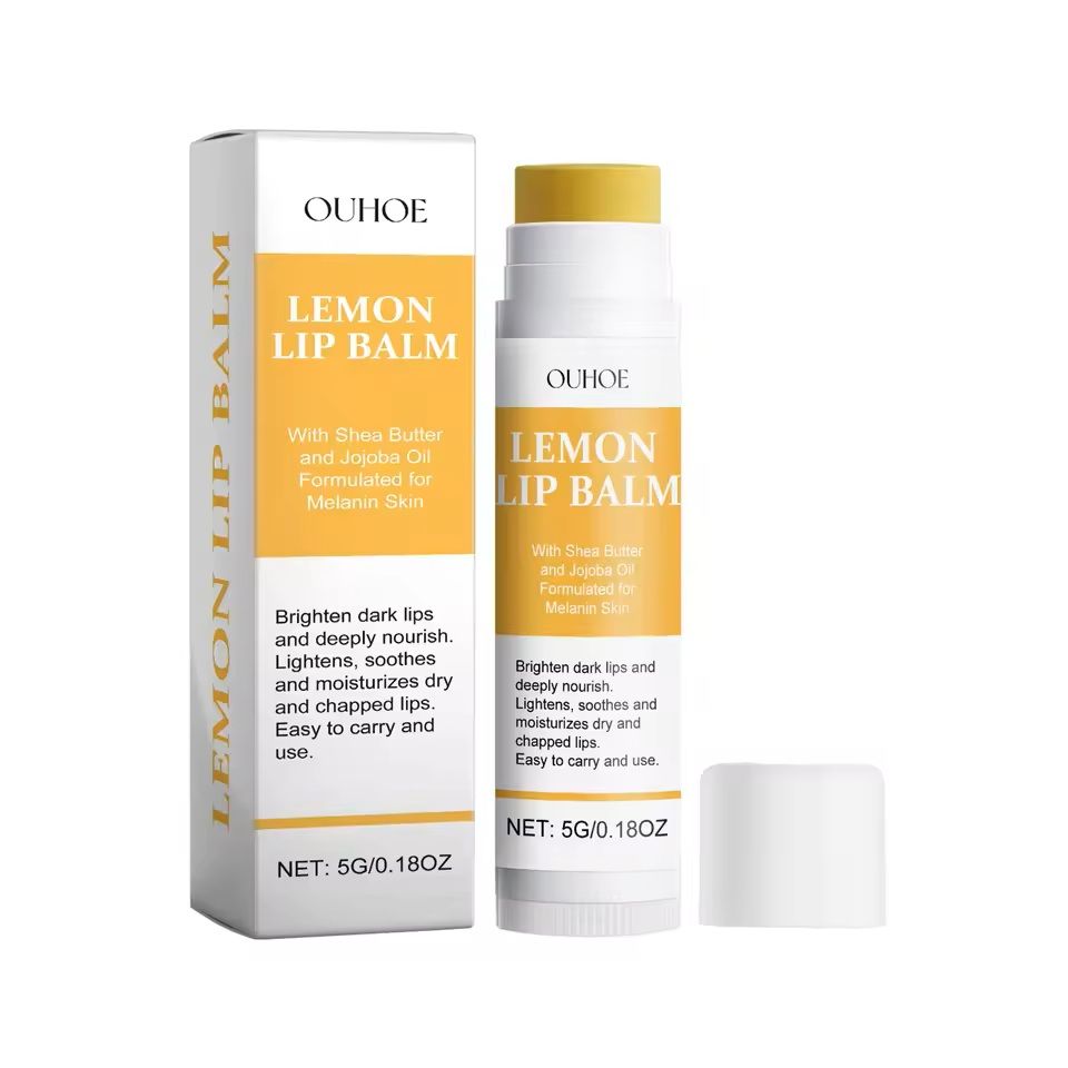Lemon Ginger Turmeric Lip Balm  Moisturizing Gloss For Dark Lips  Exfoliating Lip Care 2