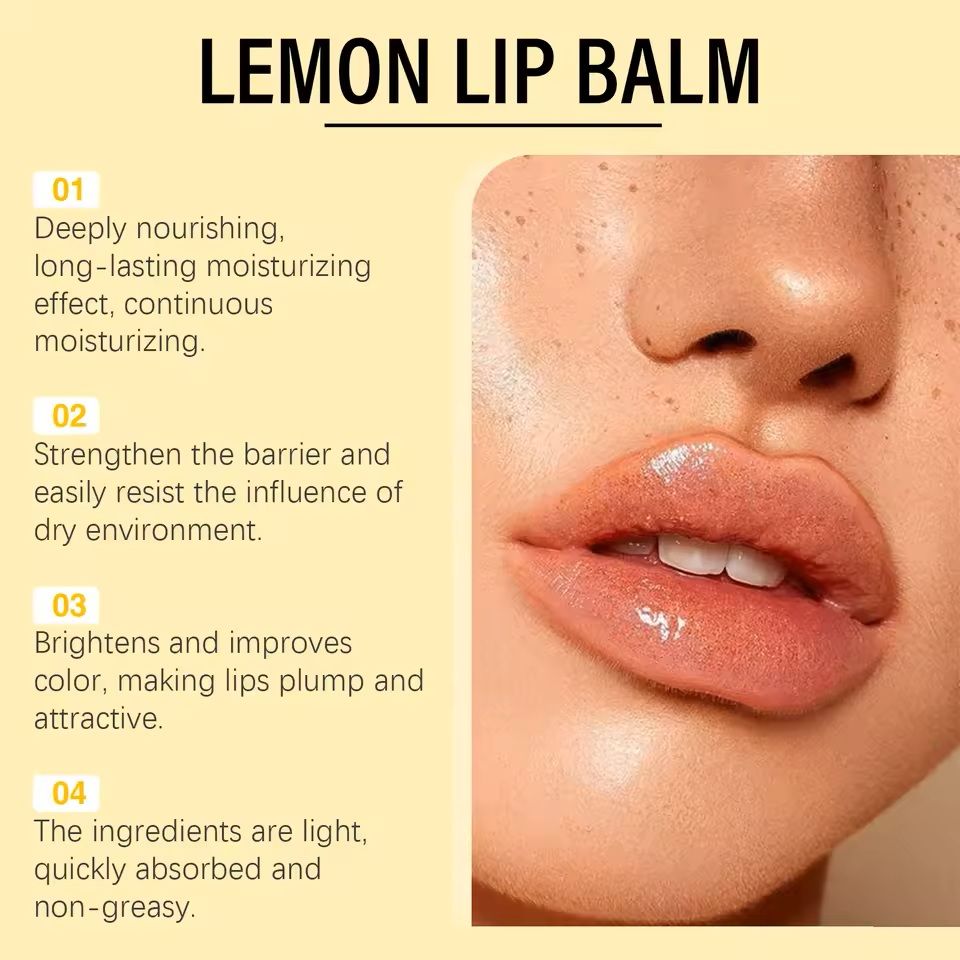 Lemon Ginger Turmeric Lip Balm  Moisturizing Gloss For Dark Lips  Exfoliating Lip Care 4