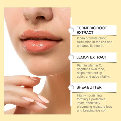 Lemon Ginger Turmeric Lip Balm  Moisturizing Gloss For Dark Lips  Exfoliating Lip Care 5