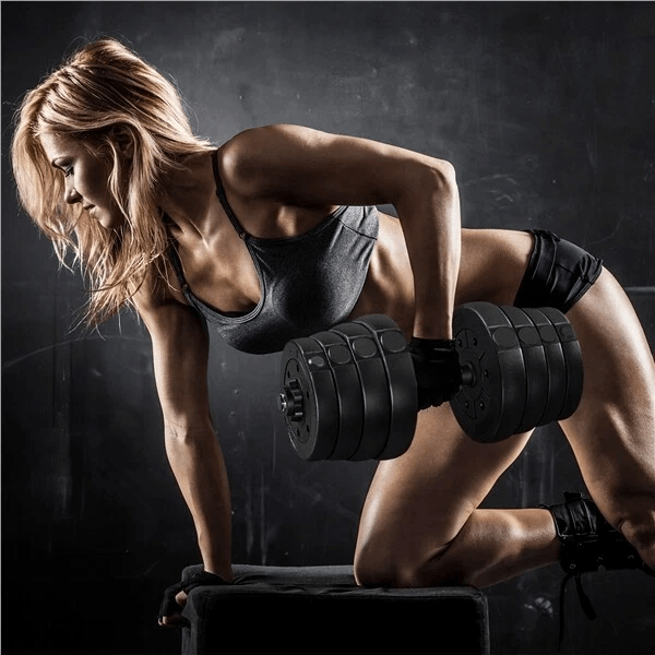 Adjustable Fitness Dumbbell Weight Set For Men Home Gym Strength  Toning 5