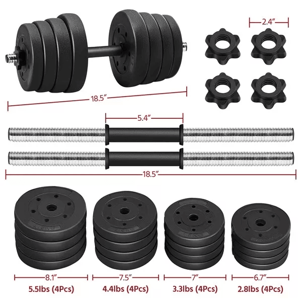 Adjustable Fitness Dumbbell Weight Set For Men Home Gym Strength  Toning 3